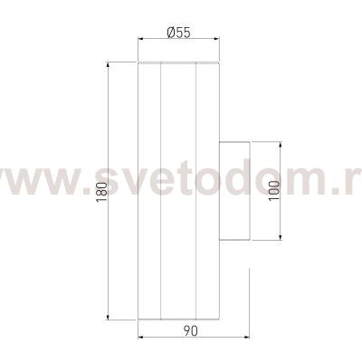 Светильник настенный Ribs MRL 1017 белый Elektrostandard