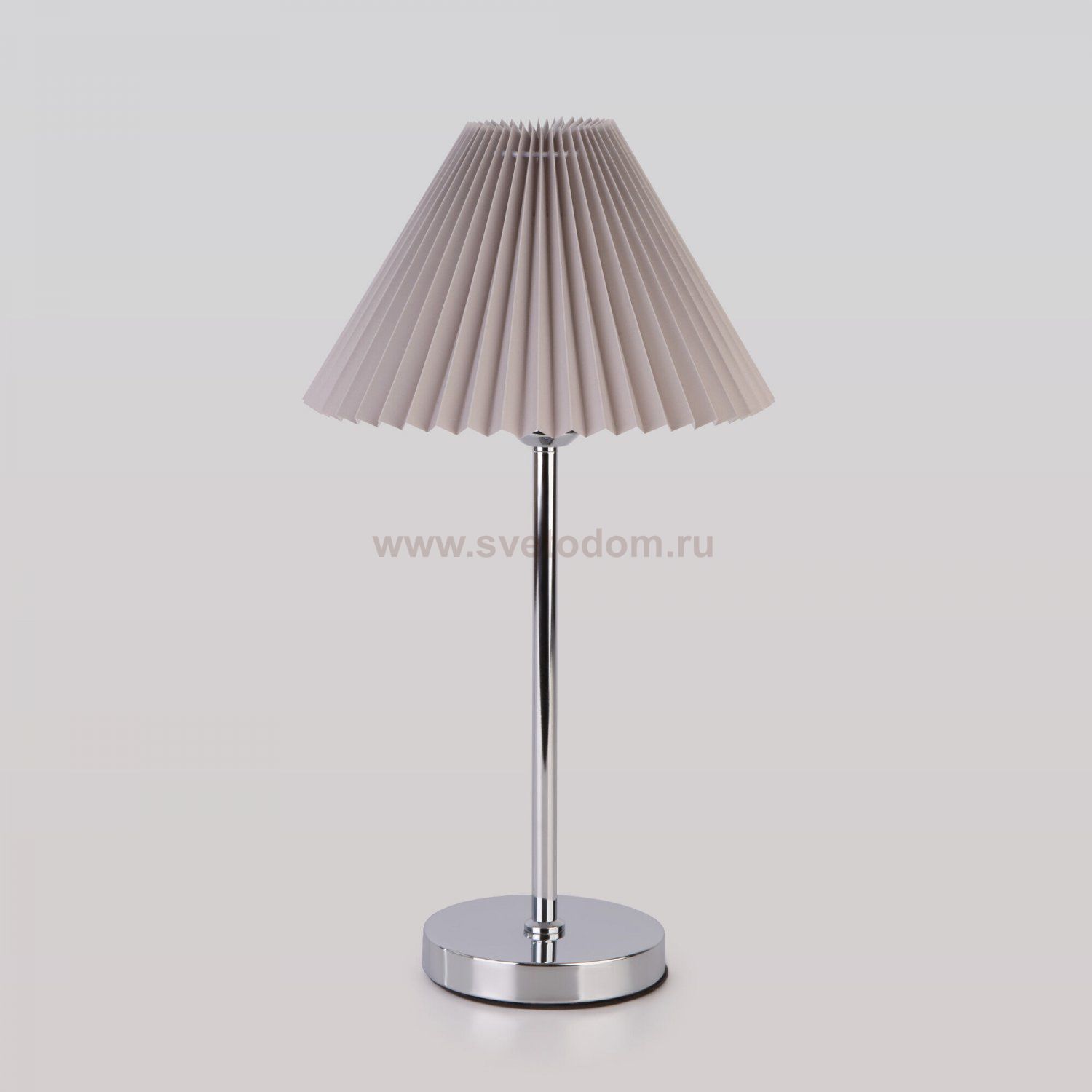 Классический настольный светильник 01132/1 хром/серый Eurosvet Peony