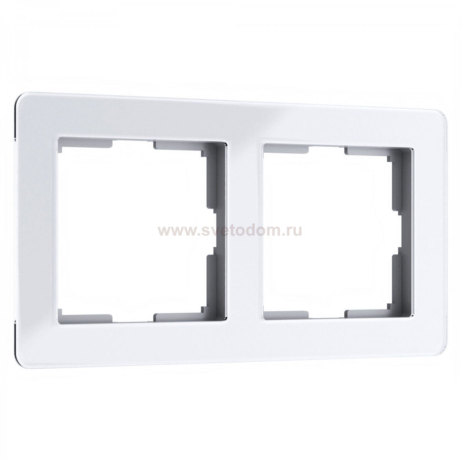 Рамка на 2 поста Acrylic (белый) Werkel W0022701