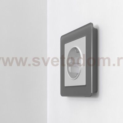 Рамка на 1 пост Acrylic (графит) Werkel W0012704