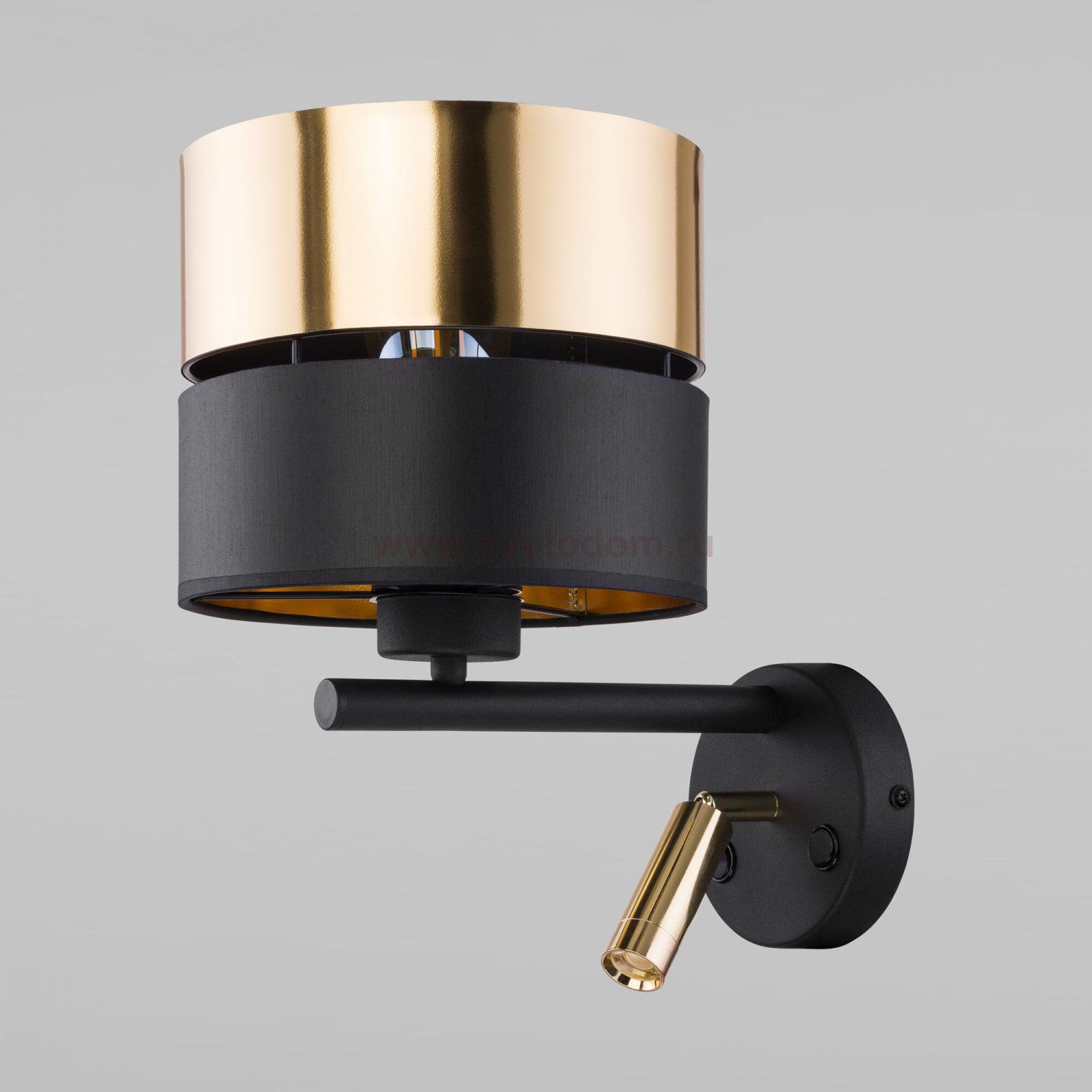 Настенный светильник TK Lighting 2579 Hilton Black Gold