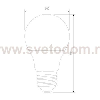 Светодиодная лампа Classic LED D 12W 6500K E27 А60 BLE2770 Elektrostandard