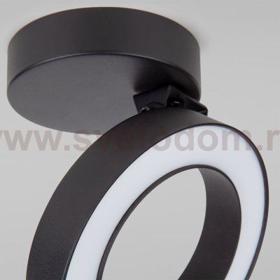 Накладной светодиодный светильник Spila черный 12W 4200К 25105/LED Elektrostandard