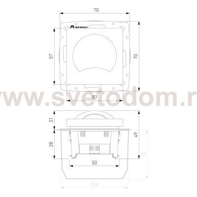 Встраиваемая LED подсветка для ступеней лестницы МУН (черный матовый) Werkel W1154408