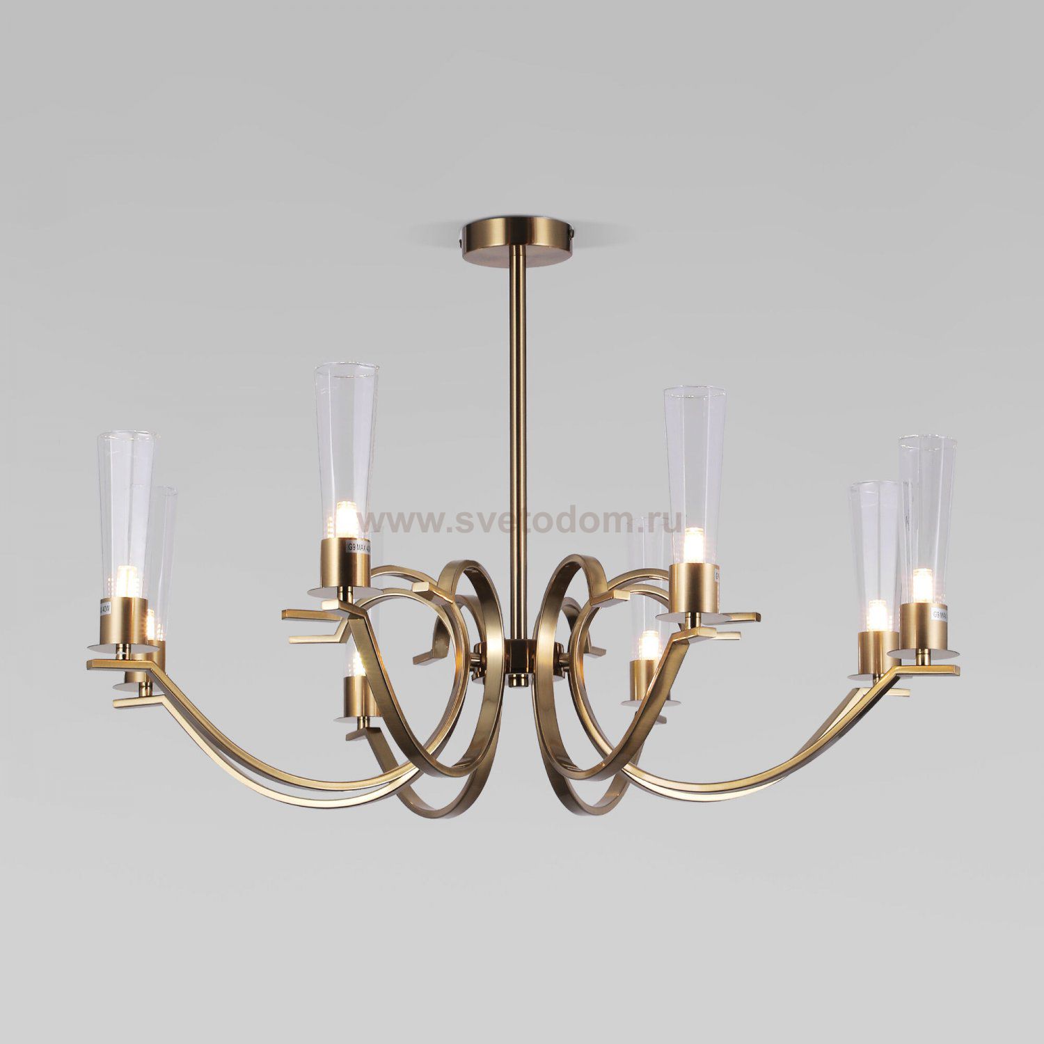 Потолочная люстра с гранеными плафонами 60141/8
