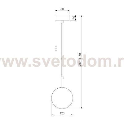 Подвесной светильник Grollo черный 50120/1 Elektrostandard