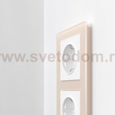 Рамка на 3 поста Acrylic (айвори) Werkel W0032743