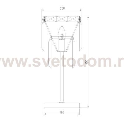 Настольная лампа Eurosvet 01136/1 золото/прозрачный хрусталь Strotskis Elegante