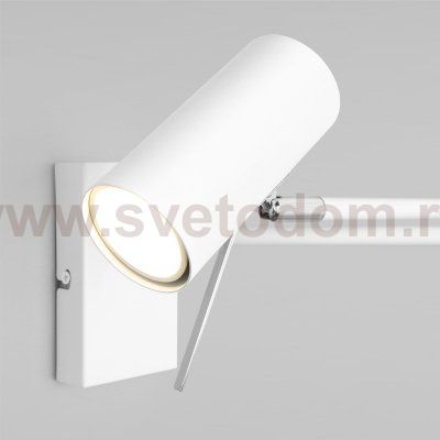 Настенный светильник с поворотным плафоном 20166/1 белый Eurosvet Lank