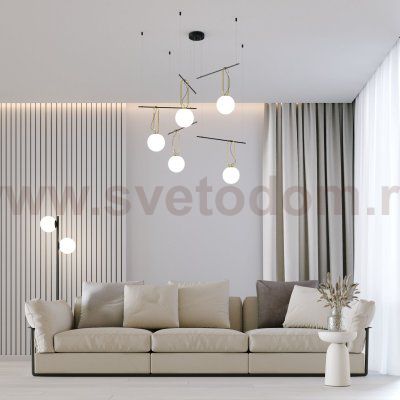 Подвесной светильник Eurosvet 70143/5 черный Riche