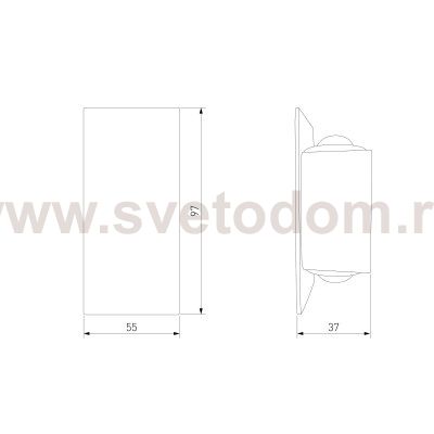 35154/D Светильник настенный светодиодный Mini Light черный Elektrostandard