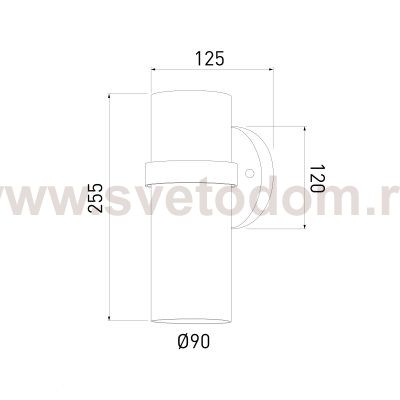 Светильник уличный настенный Grin 35000/D черный Elektrostandard