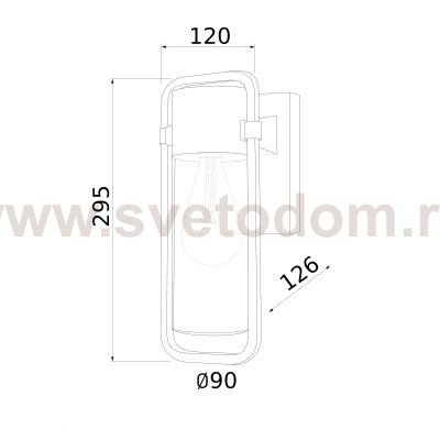 Светильник уличный настенный  Lab 35001/D черный Elektrostandard