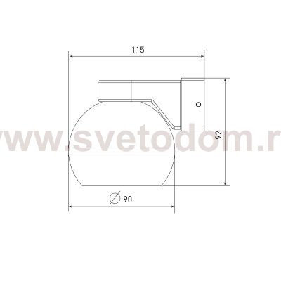 Светильник настенный Cosmo MRL 1026 черный Elektrostandard