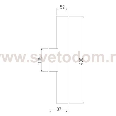 Светильник настенный светодиодный Langer 40123/LED черный Elektrostandard