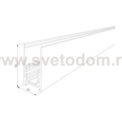 Slim Magnetic Шинопровод накладной (белый) (2 м) 85084/00 Elektrostandard