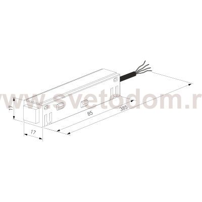 Slim Magnetic Ввод питания белый 85095/00 Elektrostandard