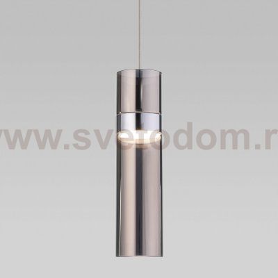 Подвесной светильник Eurosvet 50244/1 LED хром/дымчатый Lumen