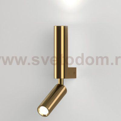 Настенный светильник Eurosvet 40020/1 LED латунь Pitch