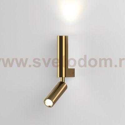 Настенный светильник Eurosvet 40020/1 LED латунь Pitch