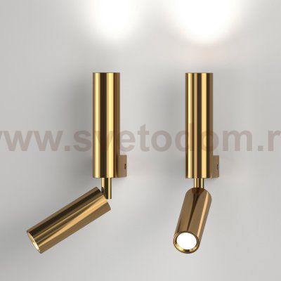 Настенный светильник Eurosvet 40020/1 LED латунь Pitch