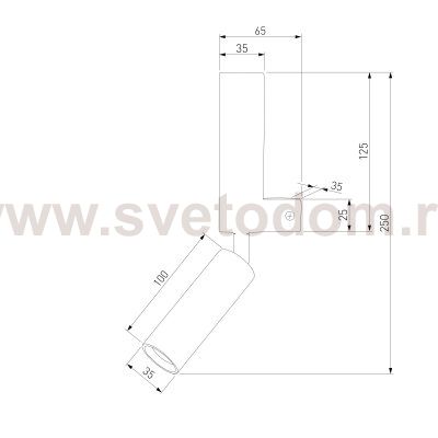 Настенный светильник Eurosvet 40020/1 LED хром Pitch