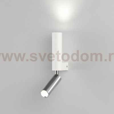 Настенный светильник Eurosvet 40020/1 LED белый/хром Pitch