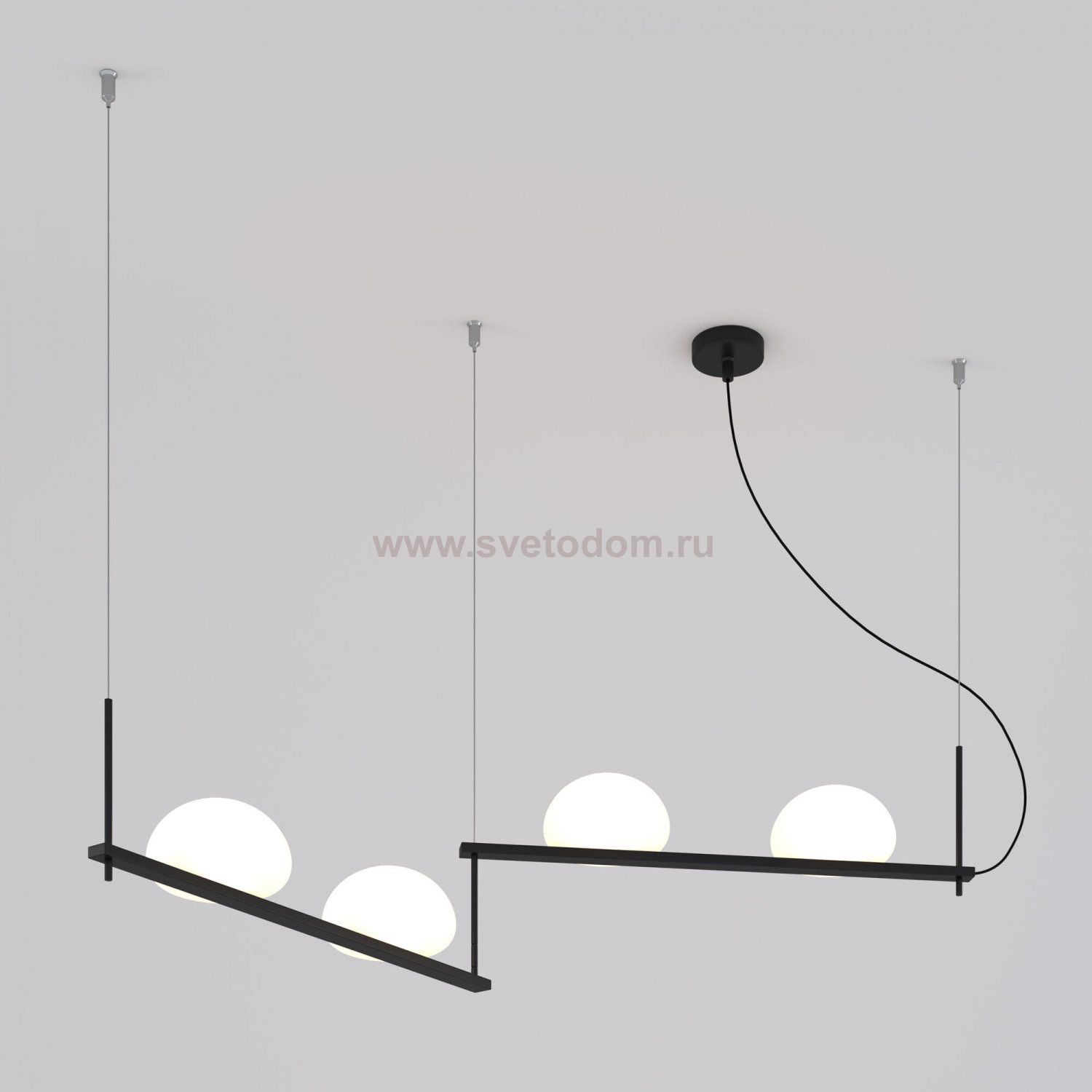 Подвесной светильник Eurosvet 70145/4 черный Stair