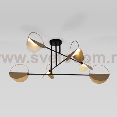 Потолочный светильник 70148/6 черный/золото Eurosvet