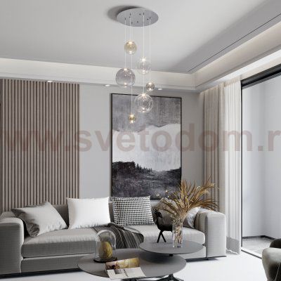 Подвесной светильник Eurosvet 50230 LED хром Wonder