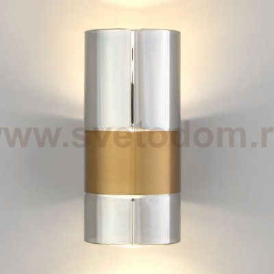 Настенный светильник 40021/1 LED латунь/дымчатый Eurosvet