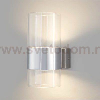 Настенный светильник Eurosvet 40021/1 LED хром/прозрачный Watford