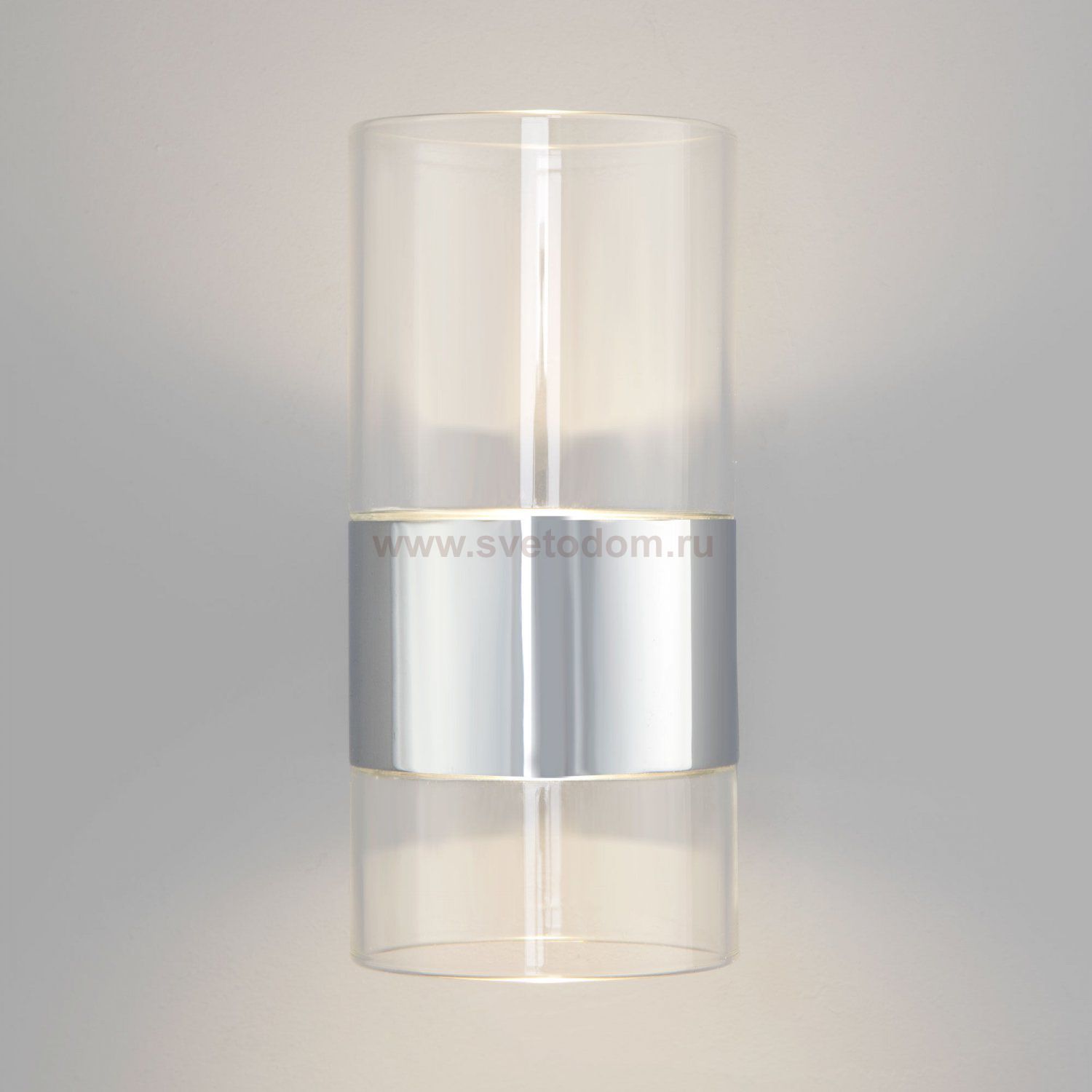 Настенный светильник Eurosvet 40021/1 LED хром/прозрачный Watford