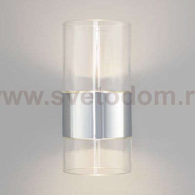 Настенный светильник Eurosvet 40021/1 LED хром/прозрачный Watford