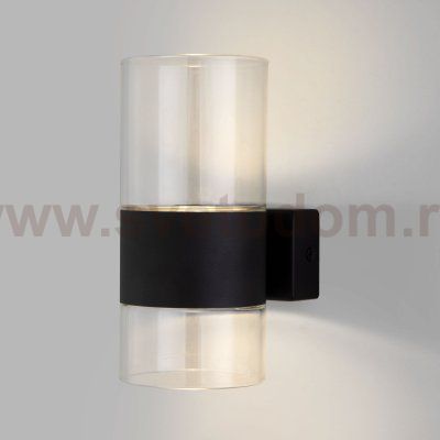 Настенный светильник Eurosvet 40021/1 LED чёрный/прозрачный Watford