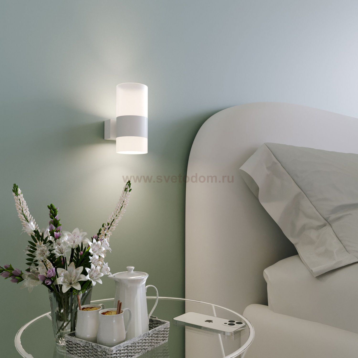 Настенный светильник Eurosvet 40021/1 LED белый/матовый Watford