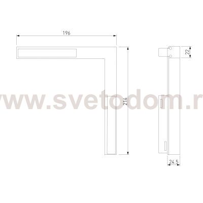 Slim Magnetic L03 Трековый светильник 24W 4200K Link (черный) 85031/01 Elektrostandard