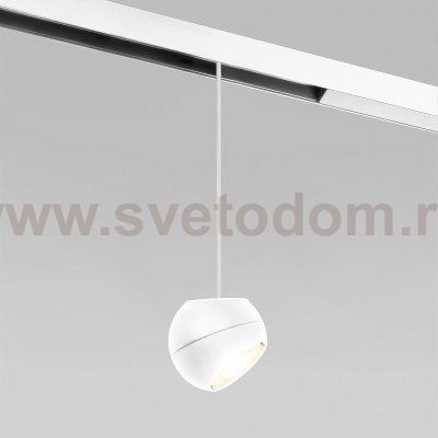 Slim Magnetic Трековый светильник 12W 4200K Lars (белый) 85033/01 Elektrostandard