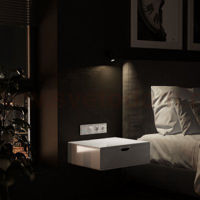 Рамка на 4 поста Acrylic (белый) Werkel W0042701