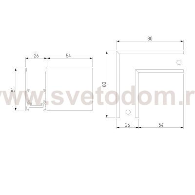 Slim Magnetic Коннектор угловой для накладного шинопровода белый 85090/11 Elektrostandard