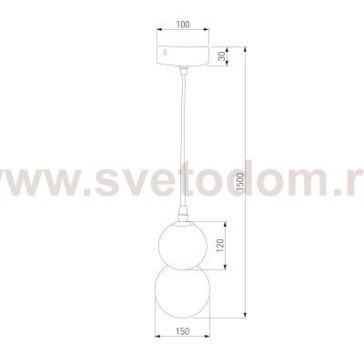 Подвесной светильник 50251/1 LED серый Eurosvet
