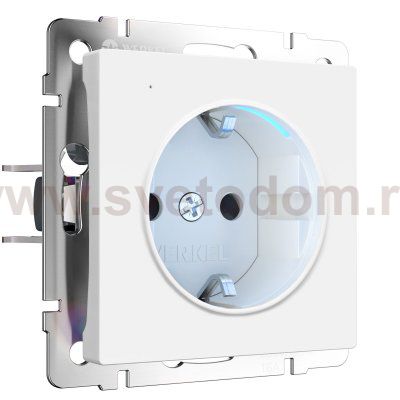 Розетка с подсветкой (белый матовый) Werkel W1171461