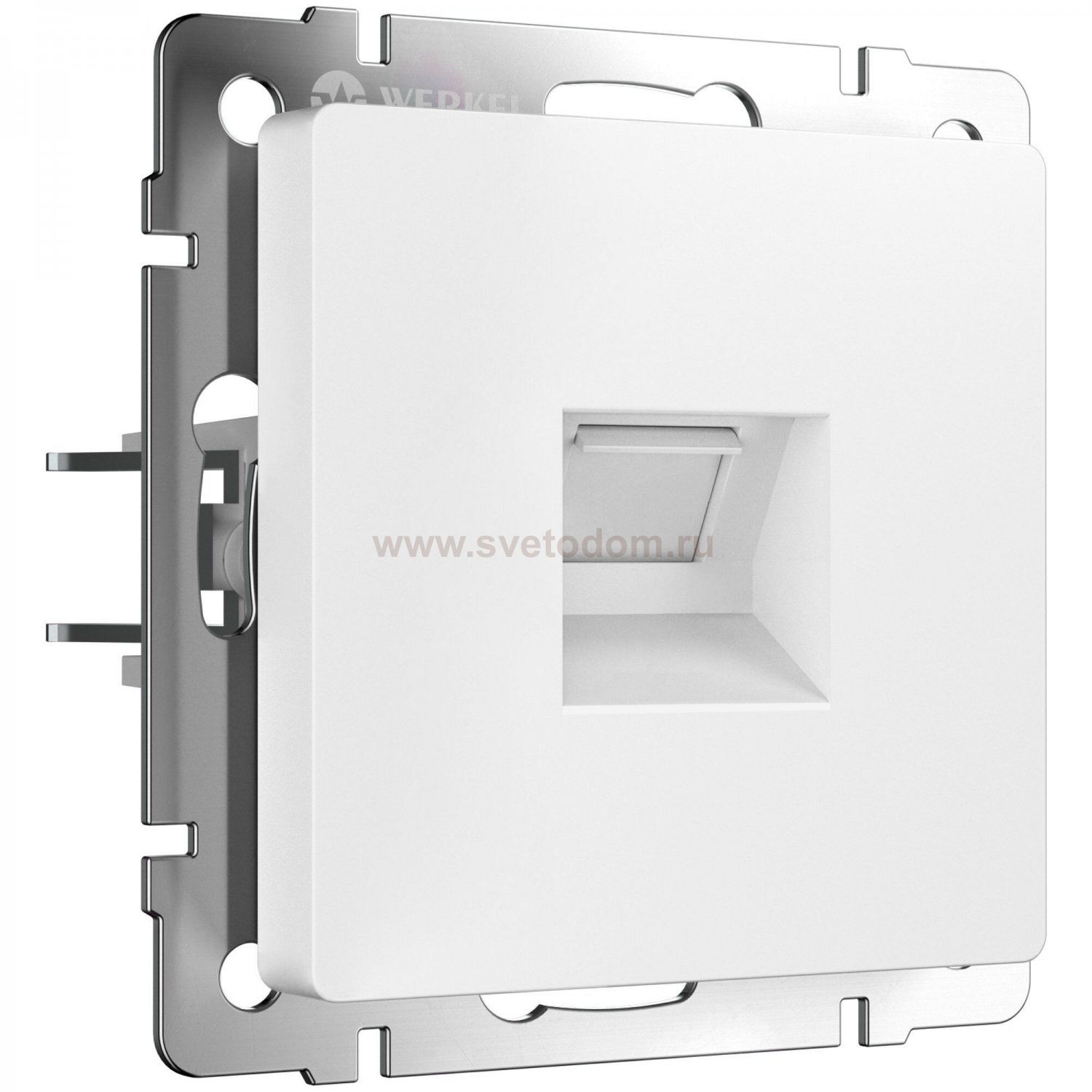 Розетка Ethernet RJ-45 (белый матовый) Werkel W1181061