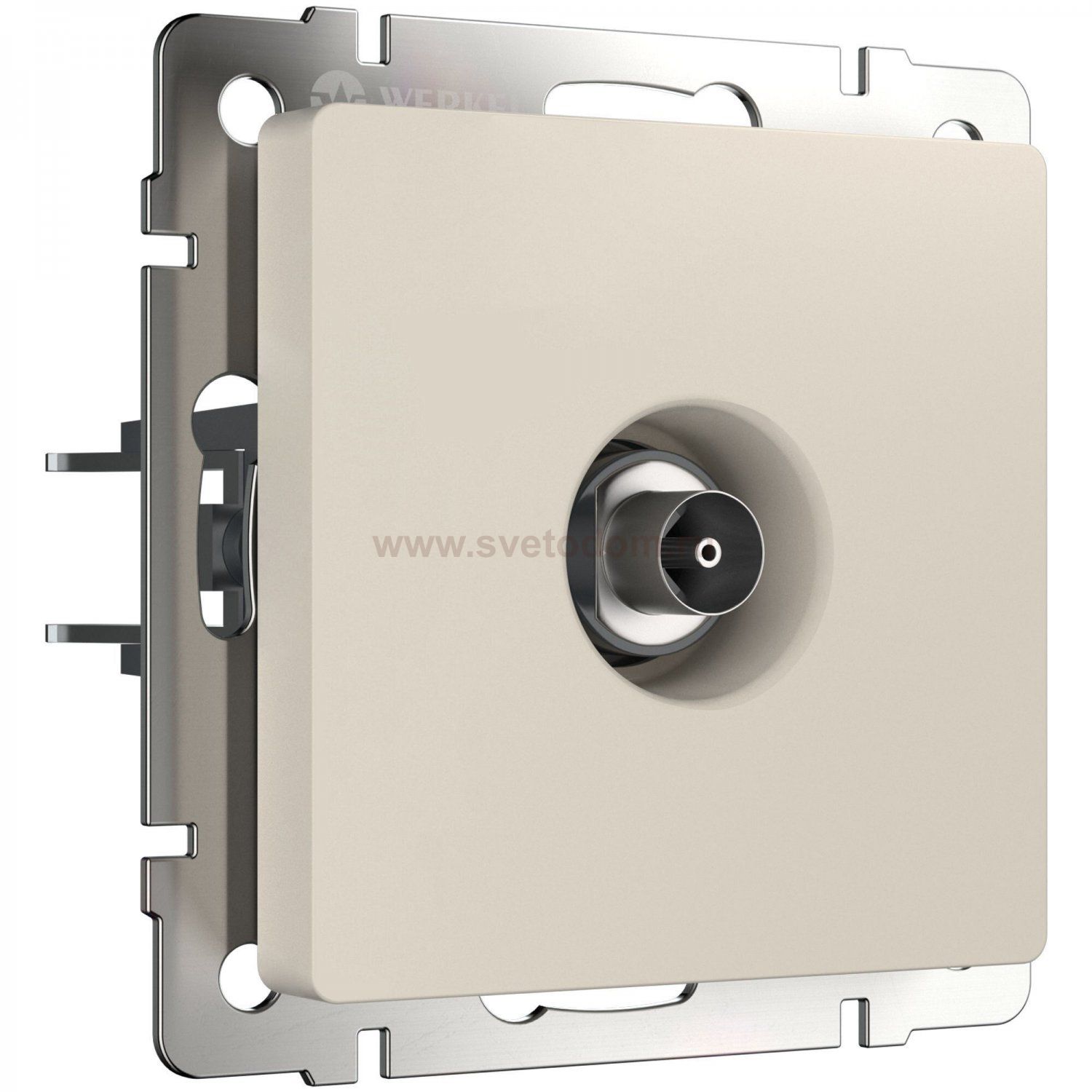 ТВ-розетка оконечная (айвори матовый) Werkel W1183062