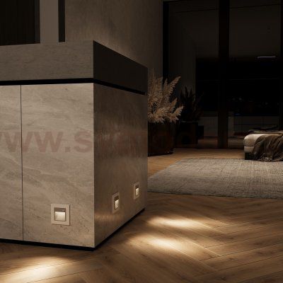 Встраиваемая LED подсветка три режима с датчиком движения  (серебряный) W1154606 Werkel