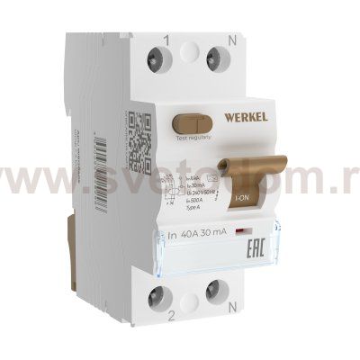 W812P406 / Устройство защитного отключения 1P+N 40A 30 mA type А 6 кА W812P406