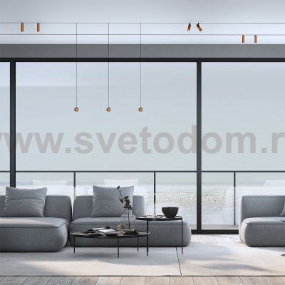 Slim Magnetic Трековый светильник 7W 4200K Cubo (латунь) 85035/01 Elektrostandard