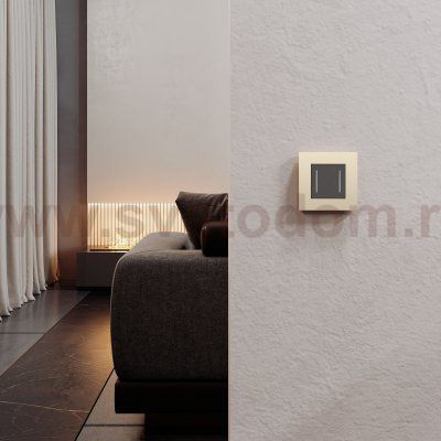 Рамка на 1 пост Slab (айвори матовый) W0012962 Werkel