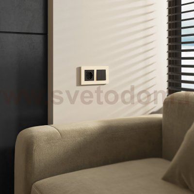 Рамка на 2 поста Slab (айвори матовый) W0022962 Werkel