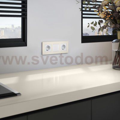 Рамка на 3 поста Slab (айвори матовый) W0032962 Werkel